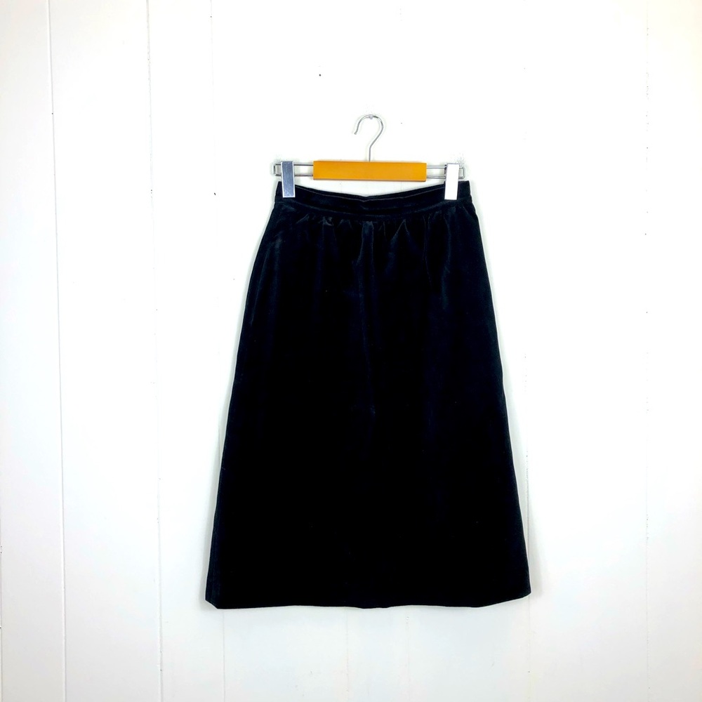 Vintage Velvet‎ Midi Skirt Sz XS